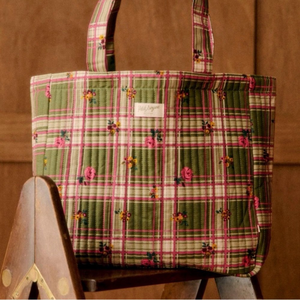 NWOT Petit Sezane Quilted Tote Bag